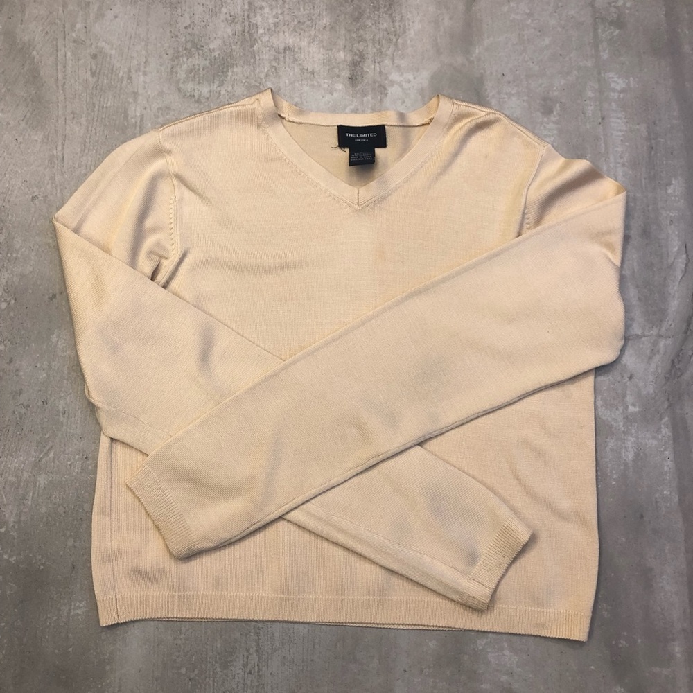 Silk v neck sweater
